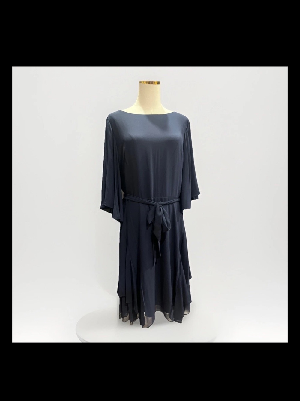 Ralph Lauren Navy Dress with Signature Lauren Label